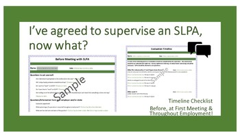 Preview of I've agreed to supervise an SLPA, now what?