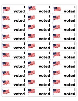 Preview of I voted today Stickers!!!!