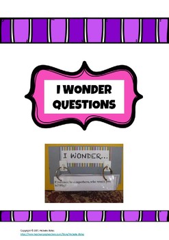 Preview of I wonder questions