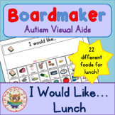 I would like Lunch with 24 symbols - Boardmaker Visual Aid