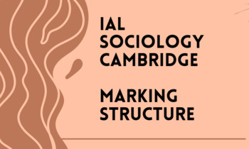 Preview of IAL CIE SOCIOLOGY REVISION - MARKING STRUCTURE