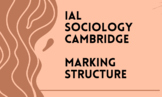 IAL CIE SOCIOLOGY REVISION - MARKING STRUCTURE