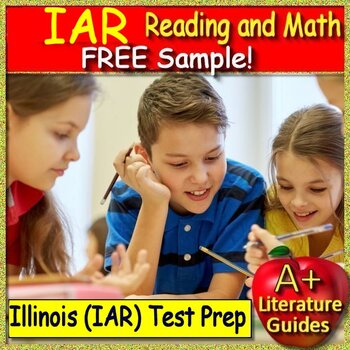 Preview of IAR Test Prep Illinois Reading & Math - Passages, Questions Math Problems