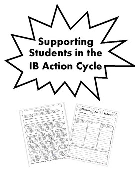 Preview of IB Action Choice Boards and Reflection