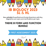 IB Biology 2023 New Syllabus Theme B PowerPoints/Guided Qu