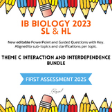 IB Biology 2023 New Syllabus Theme C PowerPoints/Guided Qu