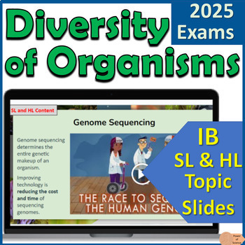 Preview of IB Biology A3.1 Diversity of Organisms - First Exams 2025 - Presentation
