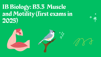 Preview of IB Biology: B3.3 Muscle and Motility (first exams in 2025)