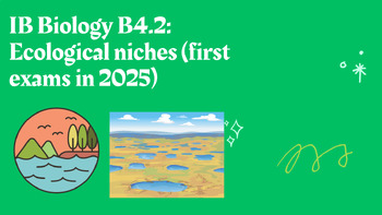 Preview of IB Biology B4.2: Ecological niches (first exams in 2025)