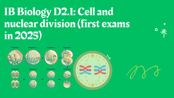 Preview of IB Biology D2.1: Cell and nuclear division (first exams in 2025)