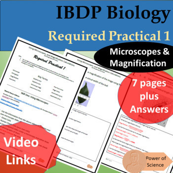 Preview of IB Biology Required Practical 1 - Microscopes & Magnification Guide / Practice