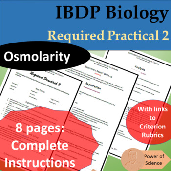 Preview of IB Biology Required Practical 2 - Osmolarity -  By an IBDP Assistant Examiner