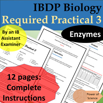 Preview of IB Biology Required Practical 3 - Enzymes - IBDP - Complete Experiment Guide