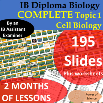 Preview of IB Biology Topic 1 Cell Biology Unit + Required Practicals - 2 Months BUNDLE