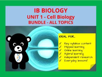Preview of IB Biology: Unit 1 Cell Biology Lesson Bundle