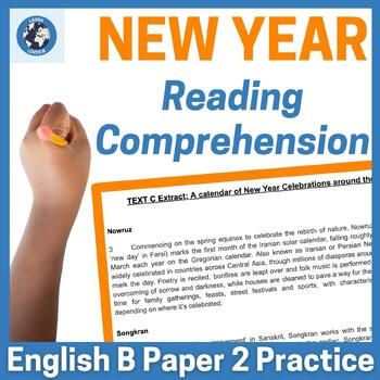 Preview of IB DP English B HL Paper 2 Reading Comprehension - New Year Around the World