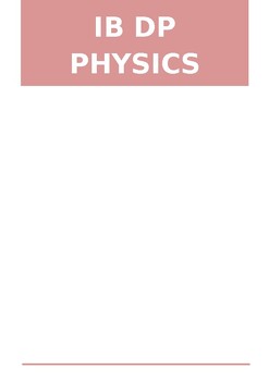 Preview of IB DP Physics Labs Booklet