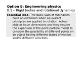 IB DP Physics Option B: Engineering physics SL (last exams 2024)