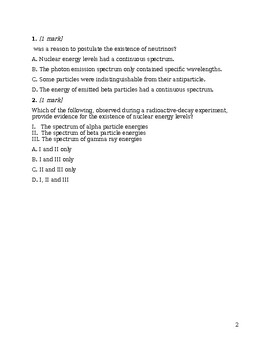 Preview of IB DP Physics: Question book E3: Radioactive decay HL (first teaching 2023)