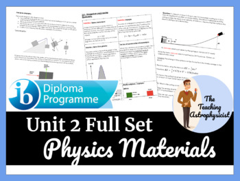 Preview of IB DP Physics - Unit 2 - Mechanics (2016 syllabus)