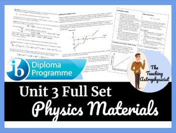 Preview of IB DP Physics - Unit 3 - Thermal Physics (2016 syllabus)