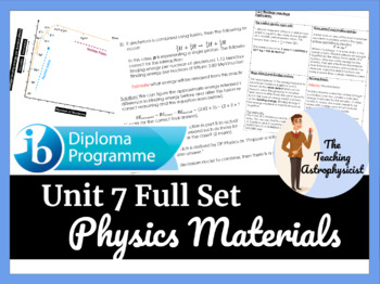 Preview of IB DP Physics - Unit 7 - Atomic, Nuclear and Particle Physics (2016 syllabus)