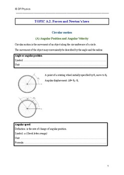 Preview of IB DP Physics Workbook: A2. Circular motion