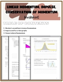 IB DP Physics Worksheet: Momentum, Impulse, Conservation o