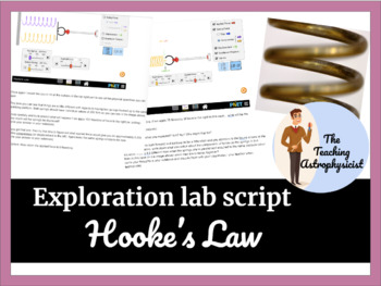 Preview of IB DP Physics - topic 2 - Hookes Law exploration lab script