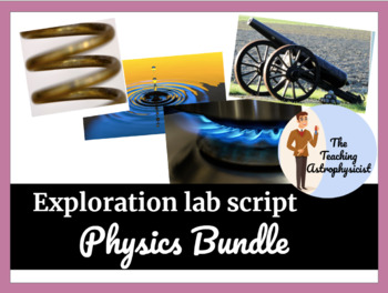 Preview of IB DP Physics - topics 2, 3 and 4 - exploration simulation lab scripts