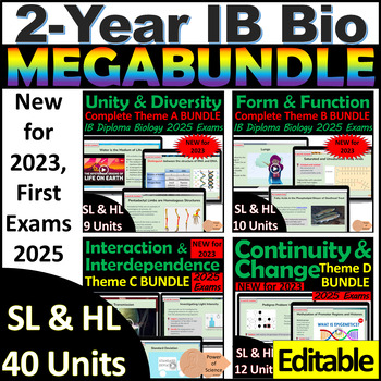 Preview of IB Diploma Biology Full Course MEGABUNDLE 1st Exams 2025 New 2023 IB Bio SL & HL