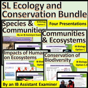 Preview of IB Diploma Biology - Standard Level - Option C Ecology and Conservation Bundle