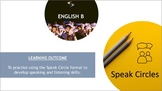IB ENG B SKILLS SUPPORT LESSONS: Speak Circles SPEAKING Lesson