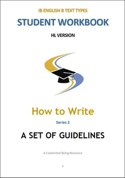 Preview of IB ENG B TEXT TYPES: How to write a SET OF GUIDELINES Pack