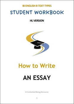 Preview of IB ENG B TEXT TYPES: How to write an ESSAY Pack