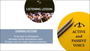 Preview of IB ENG B TEXT TYPES SKILLS SUPPORT: Active and Passive LISTENING LESSON