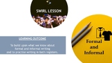 IB ENG B TEXT TYPES SKILLS SUPPORT: Formal and Informal SW