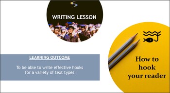 Preview of IB ENG B TEXT TYPES SKILLS SUPPORT: How to HOOK Your Reader WRITING Lesson