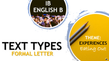 Preview of IB ENGLISH B TEXT TYPES TEACHING UNIT: FORMAL LETTER OF COMPLAINT