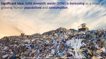 Preview of IB ESS Topic 8.3 Solid Domestic Waste