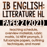 IB English Literature HL (2021) - Paper 2 Prep Bundle