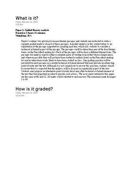 Preview of IB English Literature HL New Curriculum: Learner Portfolio Paper 1