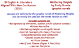 IB English: Wuthering Heights Unit for Graphic Novel(can a