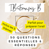 FLE IB Francais French B Tous Themes Questions avec Exempl