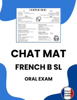 Preview of IB French B SL Oral Chat Mat