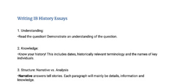 ib history essay plan