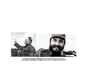 Preview of IB History Paper 2 Comparison of Mao's China and Castro's Cuba Study Guide