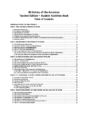 IB History of the Americas Student Outlines and Activities