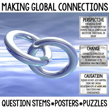 Preview of IB Key Concepts Question Stems, Posters and Puzzles