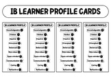 IB LEARNER PROFILE cards B/W